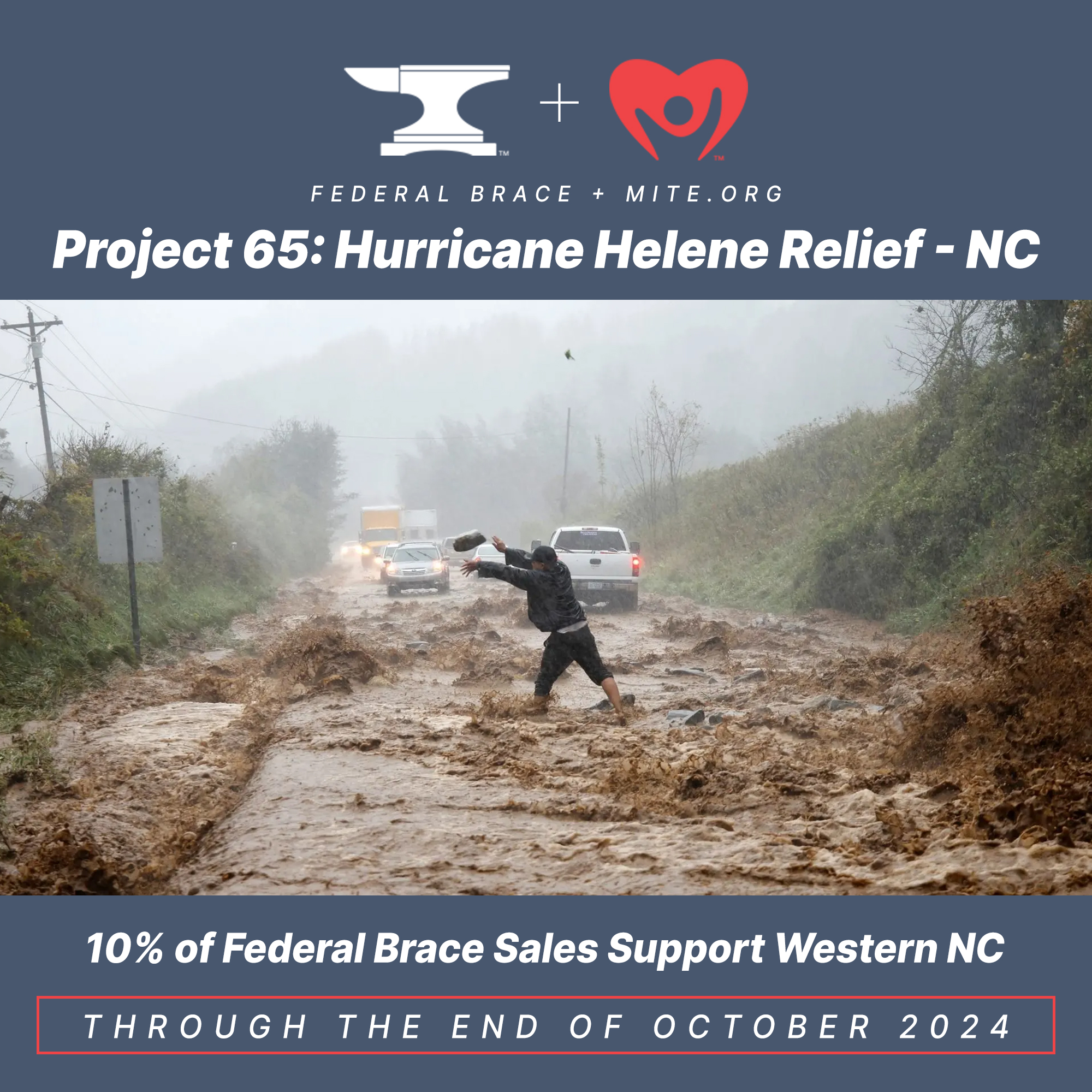 Federal Brace partners with Mite.org to raise money for Hurricane Helene relief